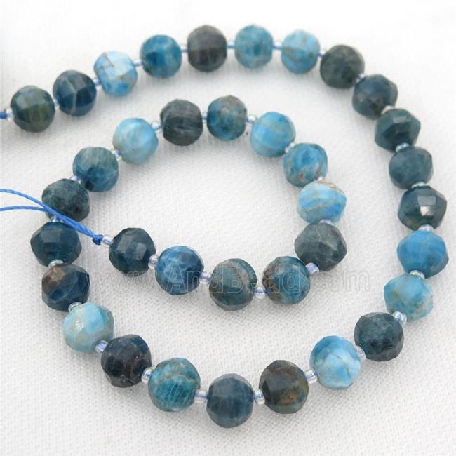 blue Apatite lantern beads