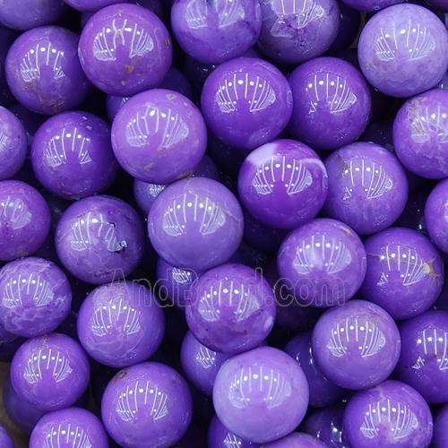 lavender Lepidolite Beads, round, A-grade