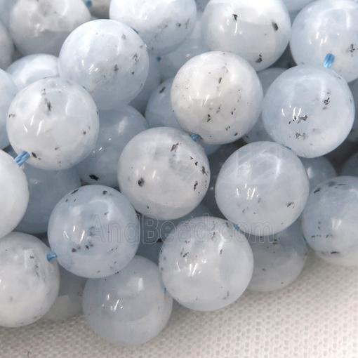 blue Celestite Beads, round