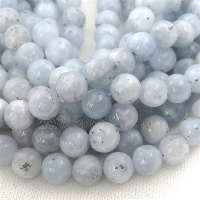 blue Celestite Beads, round