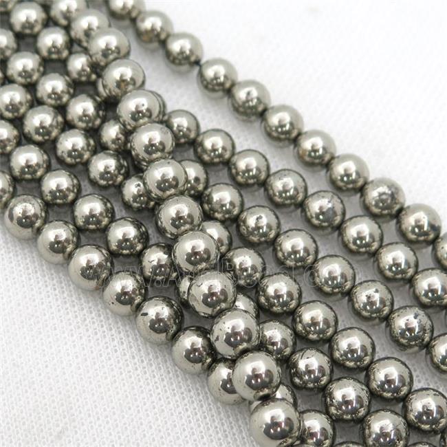 round Pyrite Beads