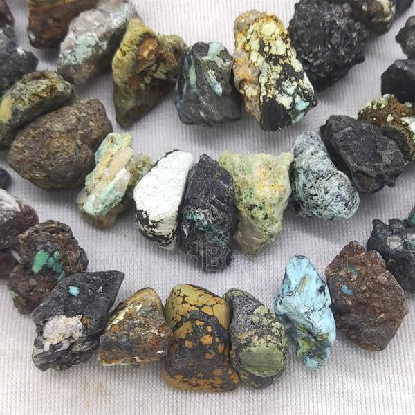 natural Turquoise nugget beads
