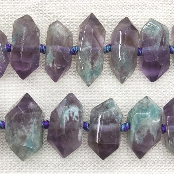 Amethyst bullet beads