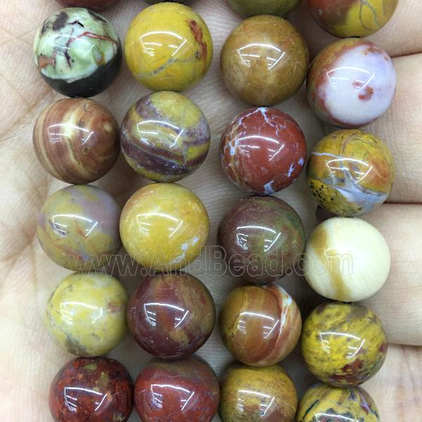 Mexico Nueva Agate Beads, round