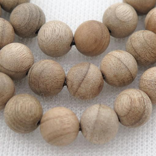 natural Wood Beads, beige, round
