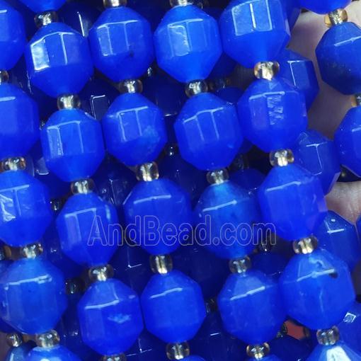 royalblue Jade bullet beads