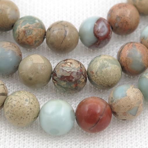 natural Imperial Jasper beads, round
