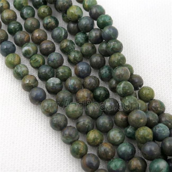 green African Chrysoprase Beads, round