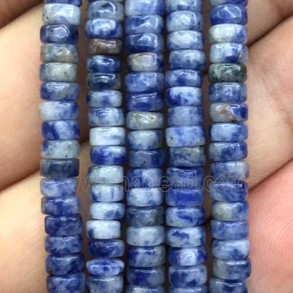 blue spot dalmatian Jasper heishi beads