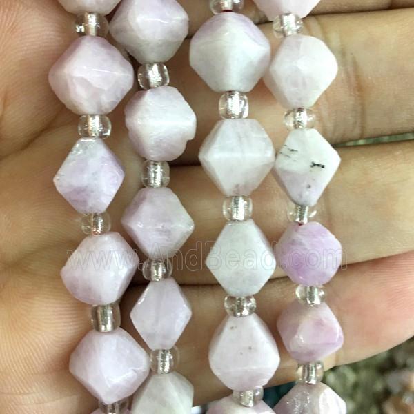 Kunzite bicone beads