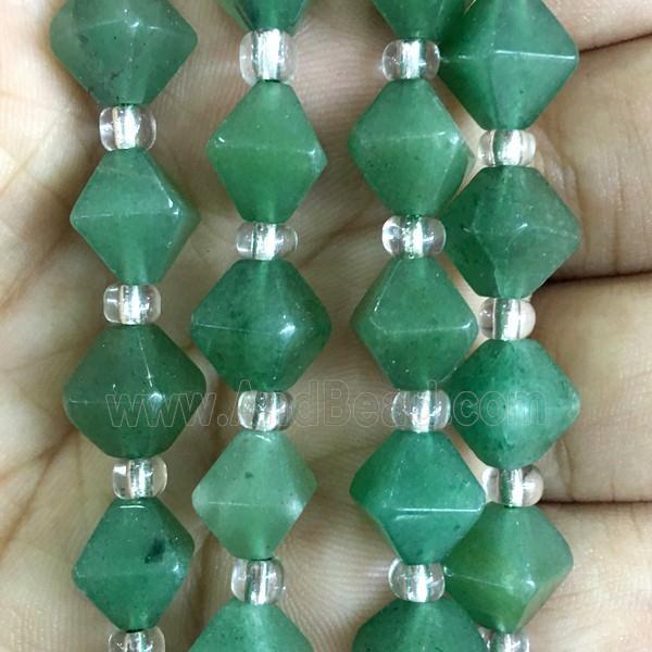 green Aventurine bicone beads