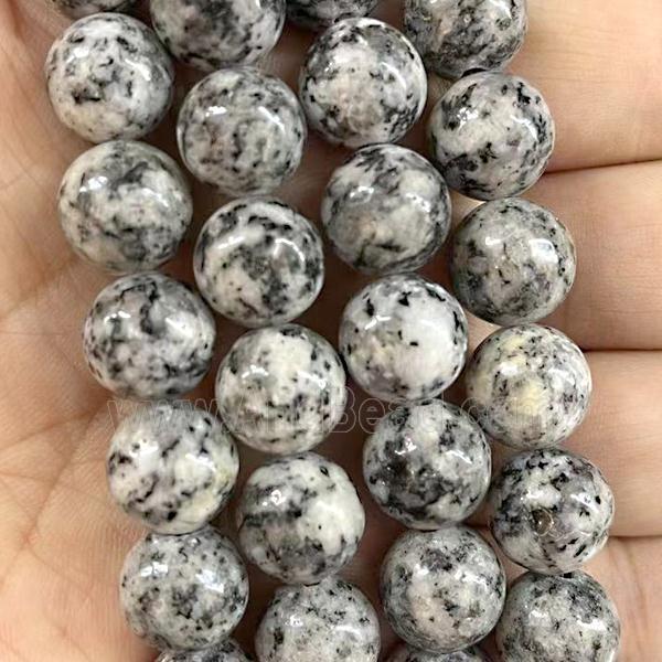 natural Marble Beads, round, white