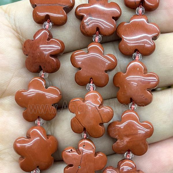 Red Jasper flower beads