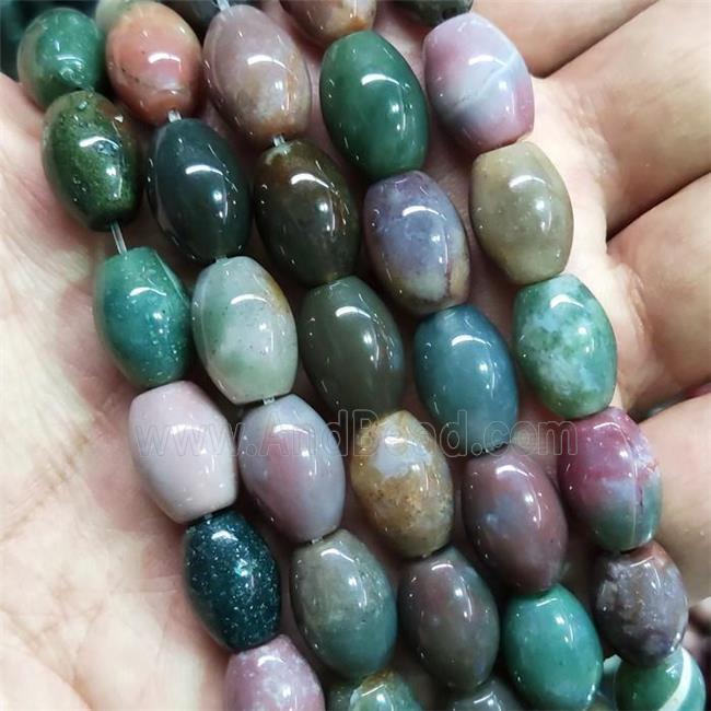 Indian Agate barrel Beads