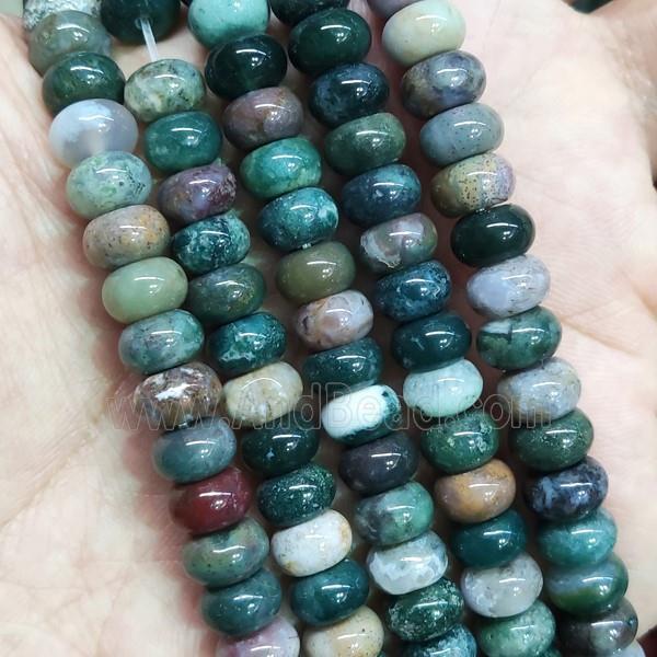 Indian Agate rondelle Beads