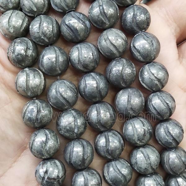 round Pyrite Beads