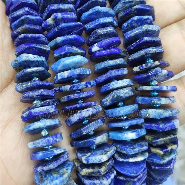 Natural Blue Lapis Lazuli Hexagon Spacer Beads