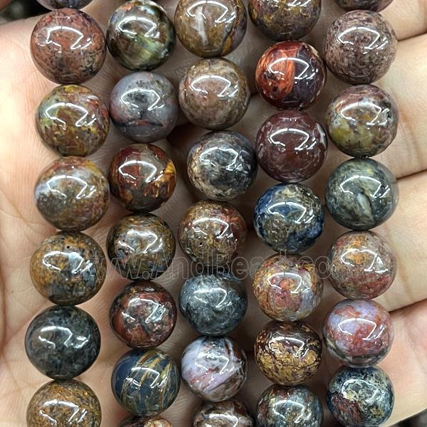 Pietersite Jasper Beads, round, A-grade