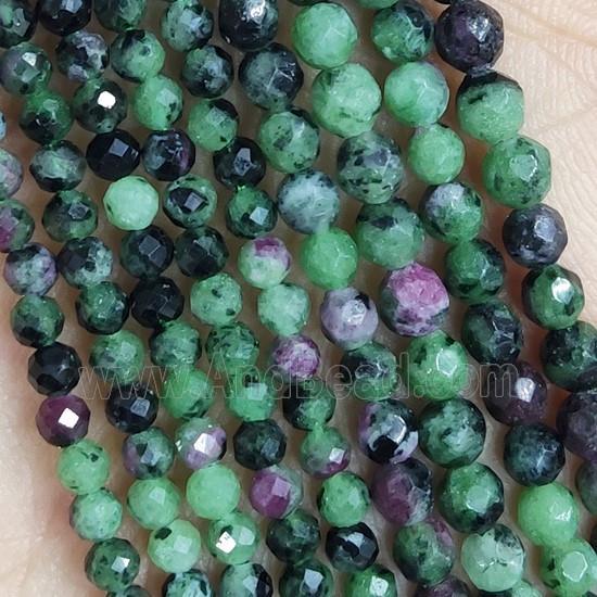 Ruby Zoisite Beads Faceted Round