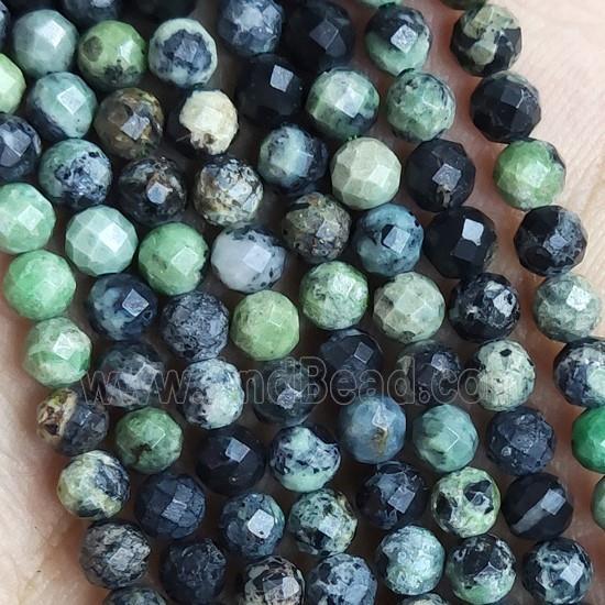 Chinese Chrysoprase Beads Tiny Faceted Round