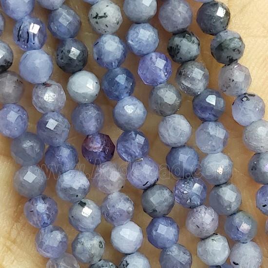 Natural Tanzanite Beads Tiny Faceted Round