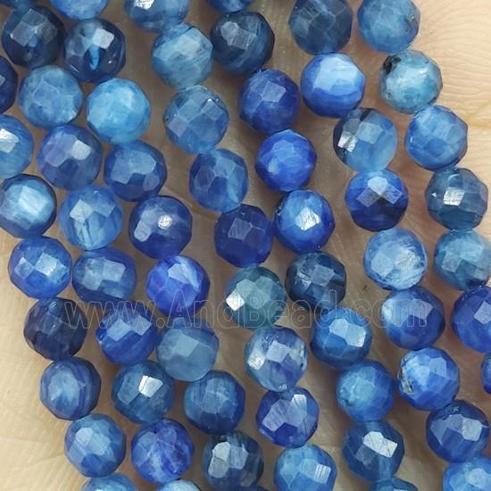 Blue Kyanite Beads Faceted Round A-Grade