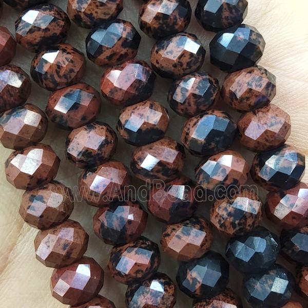 Autumn Jasper Beads Faceted Rondelle