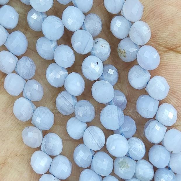 Blue Lace Agate Beads Teardrop Topdrilled