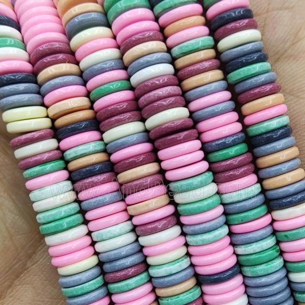 Mix Color Oxidative Agate Heishi Spacer Beads