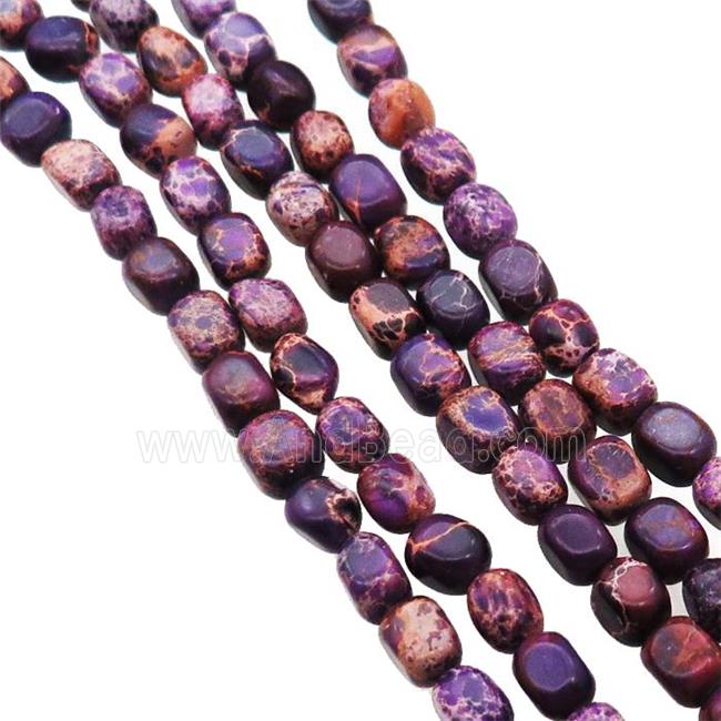 Purple Imperial Jasper Beads Freeform