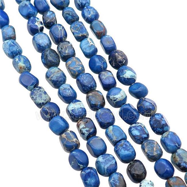 LapisBlue Imperial Jasper Beads Freeform