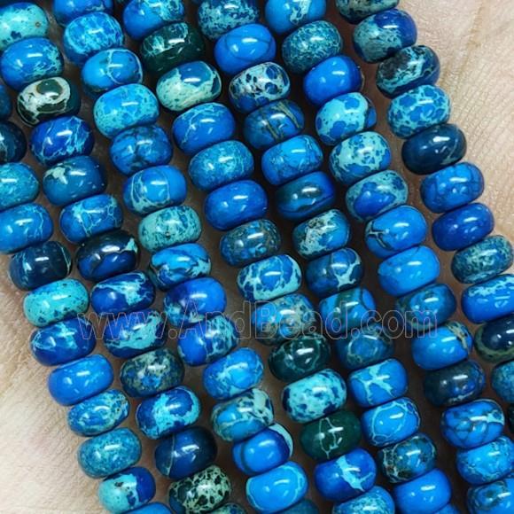 SkyBlue Imperial Jasper Rondelle Beads