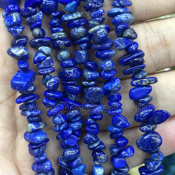 Blue Lapis Lazuli Chip Beads Freeform