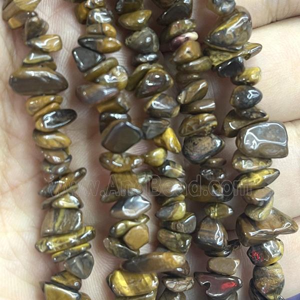 Tiger Eye Stone Beads Chip Freeform