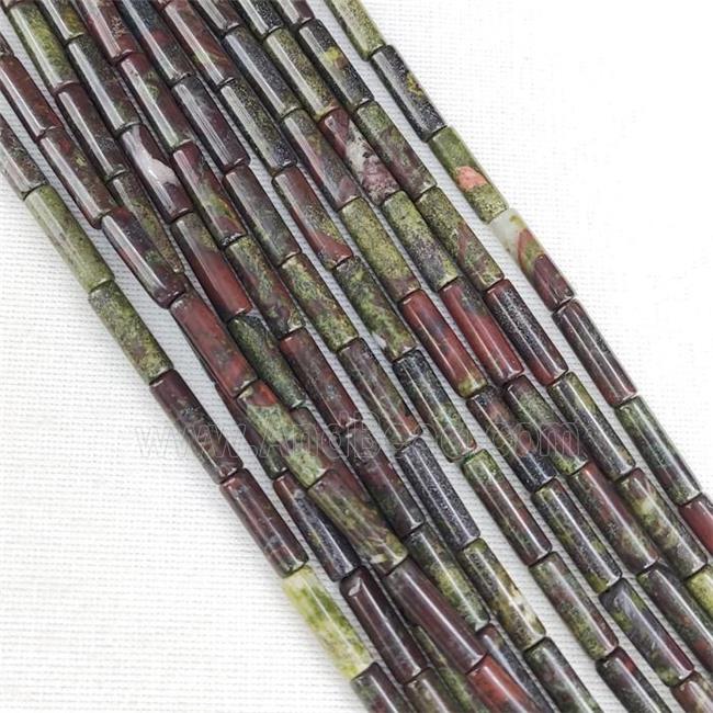 Dragon BloodStone Tube Beads