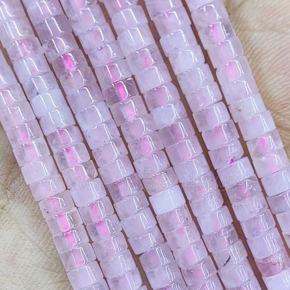 Pink Rose Quartz Heishi Spacer Beads