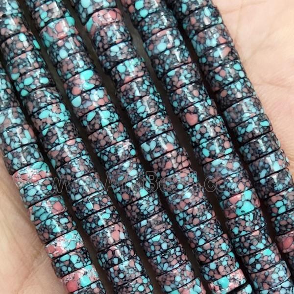 Synthetic Turquoise Heishi Beads Multicolor