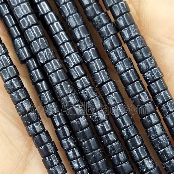 Black Turquoise Heishi Beads Dye