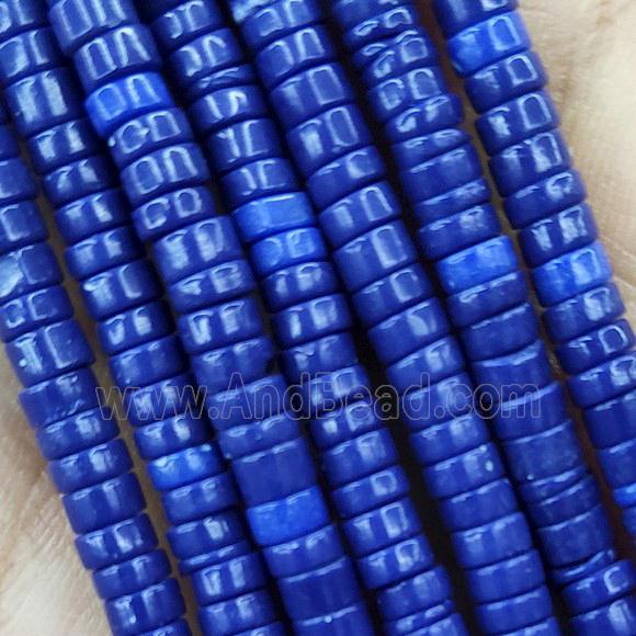 Blue Turquoise Heishi Beads Dye