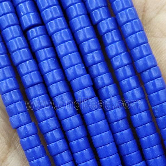 Blue Turquoise Heishi Beads Dye