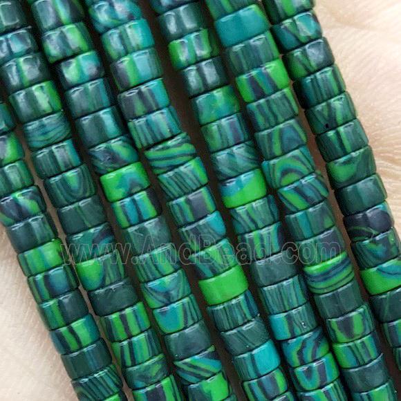 Green Synthetic Malachite Heishi Beads Dye