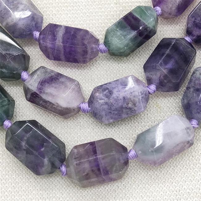 Fluorite Prism Beads Multicolor