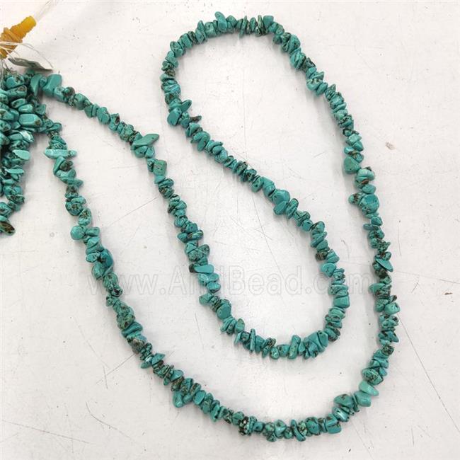 Blue Magnesite Turquoise Chip Beads