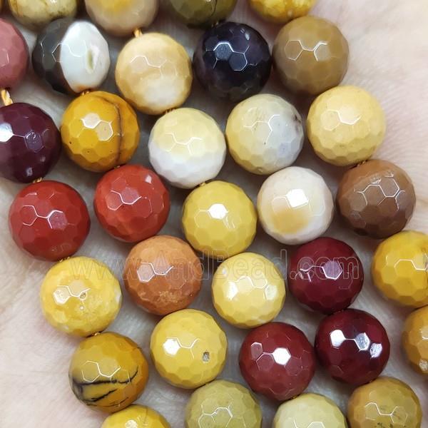 Mookaite Beads Faceted Round