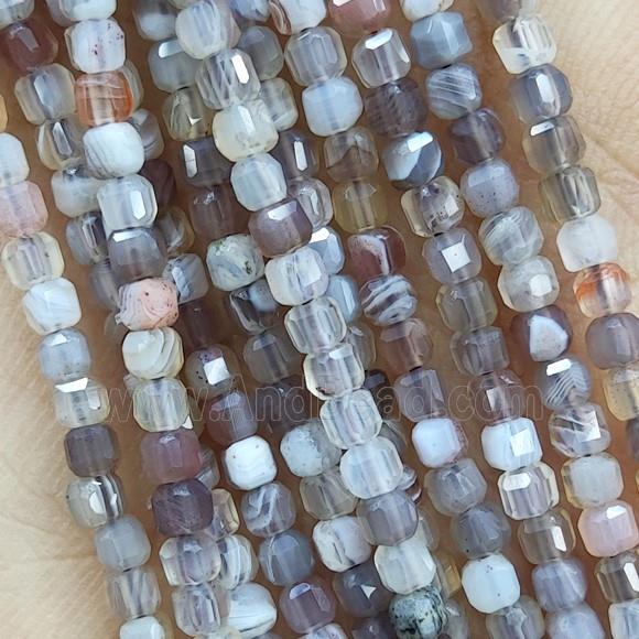 Botswan Agate Cube Seed Beads