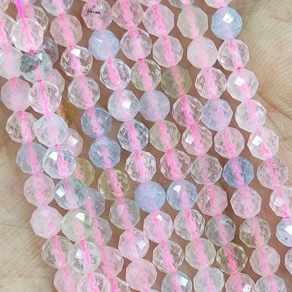 Pink Morganite Beads Faceted Round AA-Grade
