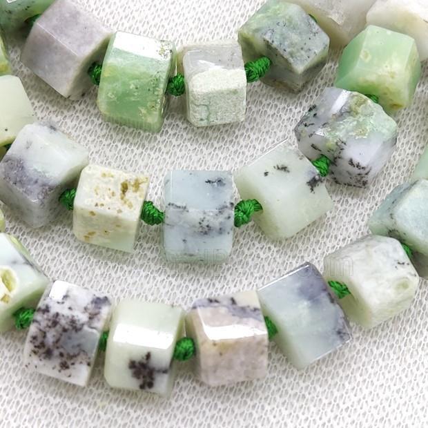 Green Opal Rondelle Beads