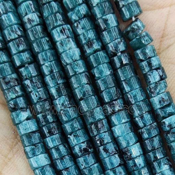DarkGreen Marble Heishi Beads Dye