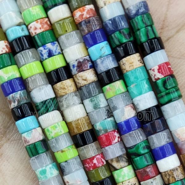 Synthetic Gemstone Heishi Beads Mixed