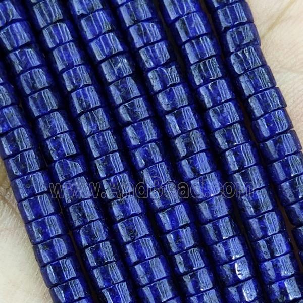 Blue Dye Lapis Heishi Beads